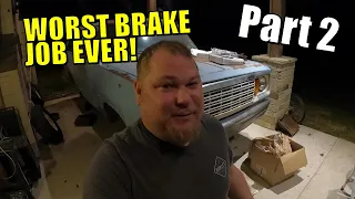 WORST BRAKE JOB EVER PART 2! Replacing 1978 Ramcharger W100 AWD brakes! The Nightmare continues!!