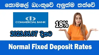 Commercial Bank Fixed Deposit Interest Rates 2023