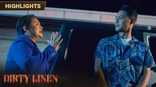 Leona explains her business to Aidan | Dirty Linen