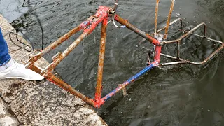Turning Rusty Canal Find into Electric Bike