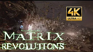 (4K) The Matrix Revolutions (2003) - Битва за Зион. Смерть Мефуне. Матрица: Революция (RUS).