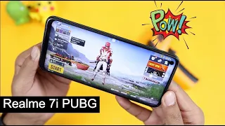 Realme 7i Pubg Mobile Gaming Test with FPS, Graphics Settings & Heating | PUBG Gameplay Hindi