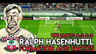 Ralph Hasenhüttl SOUTHAMPTON FC 4-2-2-2 Formation and Tactics in PES Club Manager