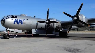 B-29 SuperFortress "FIFI" Engine Start / Maintenance Check