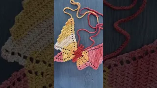 Y2K butterfly top but crochet!