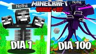 🔥Eu sobrevivi 100 dias como um  WITHER BOSS no Ultra Hardcore