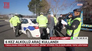 6 KEZ ALKOLLÜ ARAÇ KULLANDI