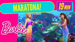 ¡MARATONA DA BARBIE E AS SEREIAS MÁGICAS! 🐚✨👩 | Desenho Da Barbie en Português