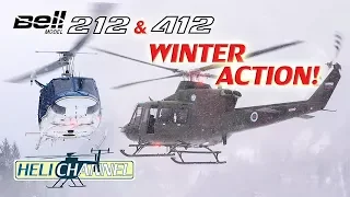 Bell 212 and Bell 412 Winter action!