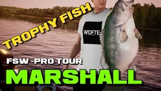 Fishing Sim World Pro Tour Named trophy Catch Marshall 17lb 7oz Bass