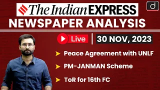 Newspaper Analysis | The Indian Express | 30 Nov 2023 | Drishti IAS English