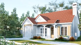 32x32ft (10x10m) Get Inspired by This Adorable Suburban Small House - Perfect for a Small Family!!!!