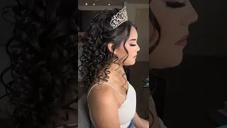 Quinceañera looks💞 #beauty #shortvideo #hairstyles #peinados #tutorial #inspo