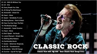 U2, Queen, GNR, Bon Jovi, ACDC, The Police, Metallica - Classic Rock Songs 60's 70's and 80's