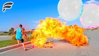 GAS FILLED WUBBLE BUBBLE! (EXPLOSION)