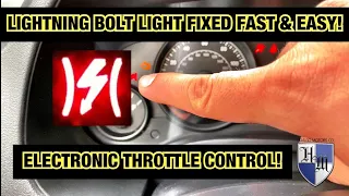 LIGHTNINGBOLT LIGHT ON DASH FIXED FAST 2007-2017 JEEP PATRIOT LIMP MODE - NO ACCELERATION FIXED