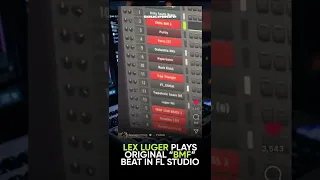 LEX LUGER Plays Original "BMF" Beat In FL Studio | #shorts