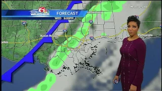 Wednesday: Spotty showers; pleasant Thanksgiving Day