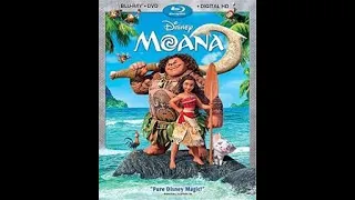 Opening to Moana 2016 DVD