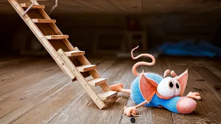 Rattic Mini - The Attic Stairs Video & More Funny Cartoons for Kids