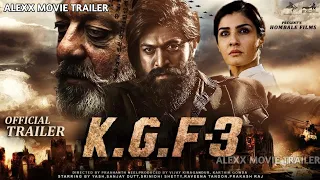 KGF Chapter 3 Trailer Hindi Yash Sanjay Dutt Raveena Tandon Srinidhi Prashanth Neel