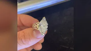 A man is accused of stealing a $95K diamond from an elderly woman. A local store helped catch him