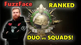 PUBG RANKED - FaZe FuzzFace & SIMSY - DUO vs SQUADS! - Beryl M762 + SLR