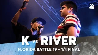 K vs RIVER | Florida Beatbox Battle 2019 | 1/4 Final