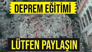 12 DAKİKADA DEPREMDE HAYATTA KALMA EĞİTİMİ