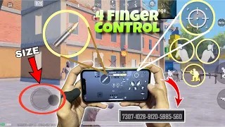 New ✅ 4 Finger Easy Control Settings + Code in BGMI - PUBGm