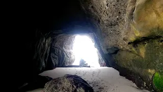 Explored this massive sea cave and tide pools off Laguna Beach in Thousand Steps Beach