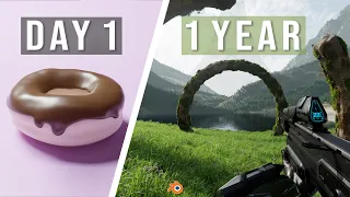 One year of Blender (Progression Video)