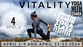 DAY 4: VITALITY : 18-Day Yoga Journey with Ciara