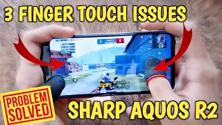 How to fix touch issues in Pubg mobile | sharp aquos r2 | 3 finger touch issues