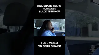 Millionaire Helps Homeless Black Teen Mom #shorts