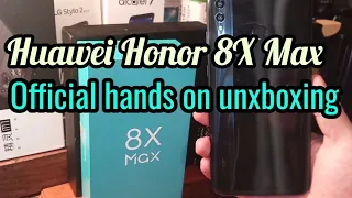 Huawei Honor 8x max  unboxing in the U.S |First impressions