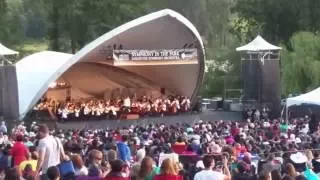 Vancouver Symphony Orchestra performing Radetzky March in the Deer Lake Park