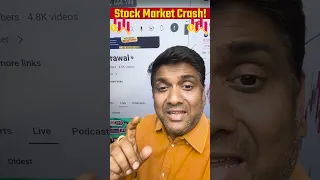 Stock Market Crash! 😨📈#shorts #marketcrash #mukulagrawal