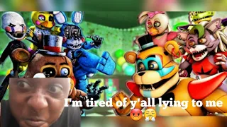 FNaf: Security Breach vs Withered Toy Animatronics @JazeCinema reaction