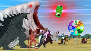 What if GODZILLA vs KONG: Rotation Luck FUNNY CARTOON | Godzilla & KONG Cartoon Movies