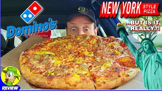 Domino's® New York Style Pizza Review 🎲🗽🍕 ...But Is It Really?! 🤔 Peep THIS Out! 🕵️‍♂️