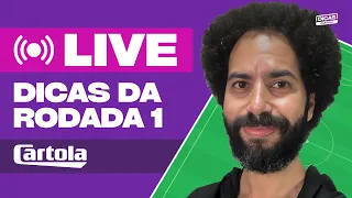 CARTOLA 2024: LIVE DE DICAS CARTOLA RODADA 1 E ESCALAÇÃO DE TIME