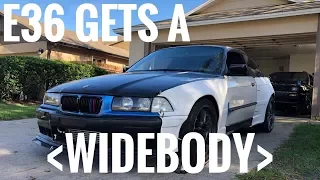 INSTALLING STREETFIGHTERLA WIDEBODY ON MY E36 DRIFTCAR