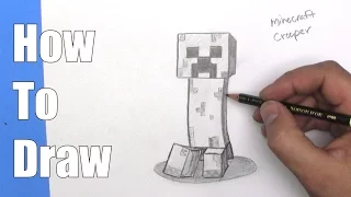 How To Draw a Minecraft Creeper - Step By Step