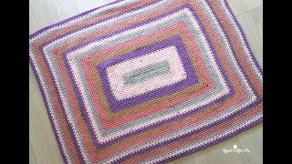 Crochet Pattern: Moss Stitch ( in a Rectangle Crochet Blanket)