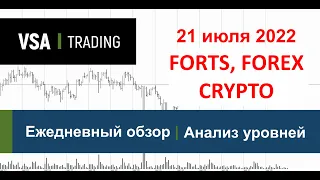 21.07.2022 - Обзор - FORTS, Forex, Crypto