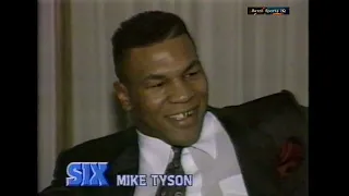 Mike Tyson Bruno 1 build-up news clips plus David Frost interview Boxing