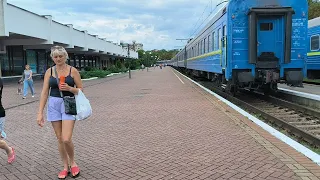 Трускавець 2023: потяг Дніпро-Трускавець прибуває у Трускавець 31 серпня 2023 р.