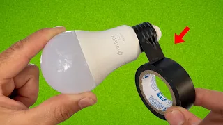 Wrap a non-working LED bulb with insulating tape and the result will surprise you😱