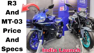 Finally Yamaha R3 Bs7 And MT-03 Bs7 Launched | India Price And Specs | A2R motoride |